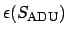 $\epsilon (S_{\rm ADU})$