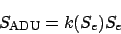 \begin{displaymath}
S_{\rm ADU} = k (S_{e})S_{e}
\end{displaymath}