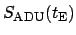 $\displaystyle S_{\rm ADU}(t_{\rm E})$